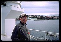 Port Stanley, Falklands - K0IR on the Braveheart - Feb 2002