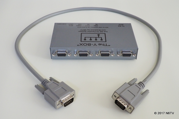 DE-15 box with cable